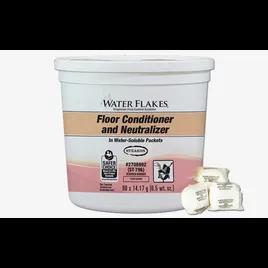 Water Flakes® Unscented Floor Neutralizer 0.5 OZ Powder Citric Acid Soda Ash 2/Case