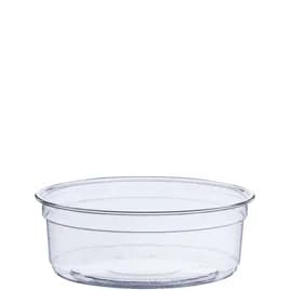 Solo® Cold Deli Container Base 8 OZ RPET Clear Freezer Safe 50 Count/Pack 10 Packs/Case 500 Count/Case