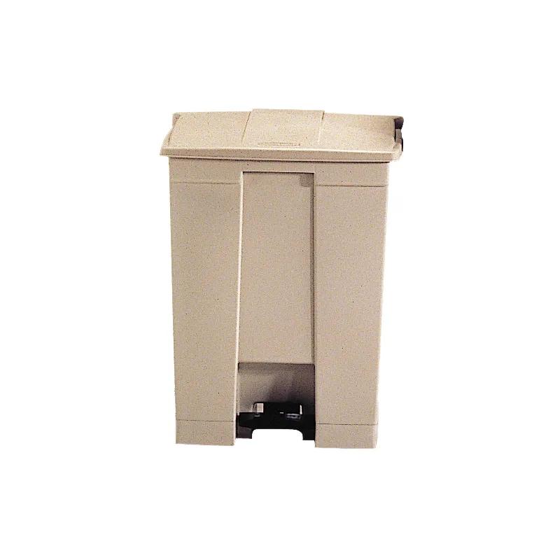 Trash 1-Stream Trash Can 16.1X19.8X26.5 IN 18 GAL 72 QT Beige Resin With Hinged Lid Step-On 1/Each
