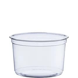 Solo® Cold Deli Container Base 16 OZ RPET Clear Freezer Safe 50 Count/Pack 10 Packs/Case 500 Count/Case