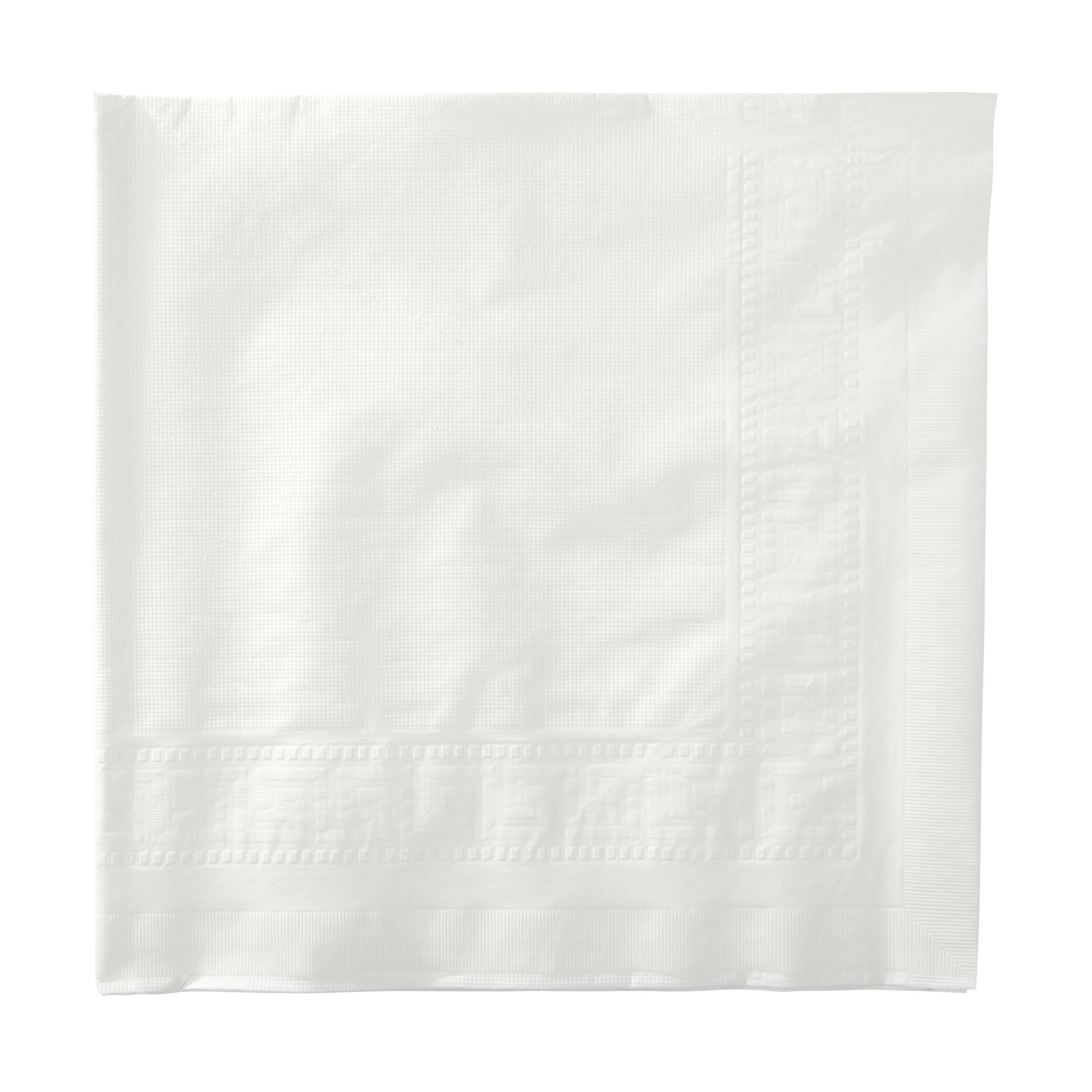 Table Cover 54X54 IN Paper Poly Blend White 50/Case