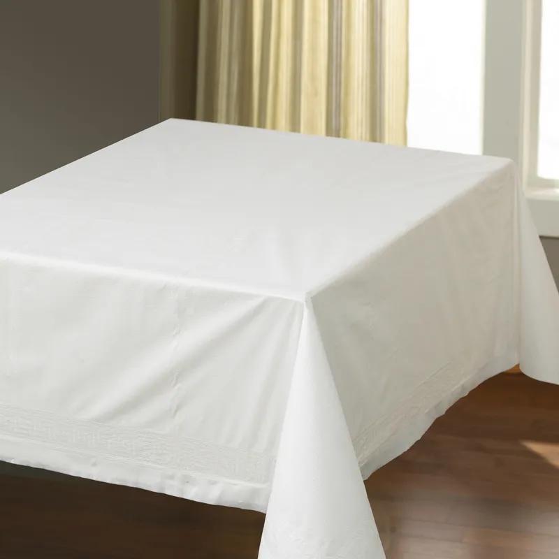 Table Cover 54X54 IN Paper Poly Blend White 50/Case