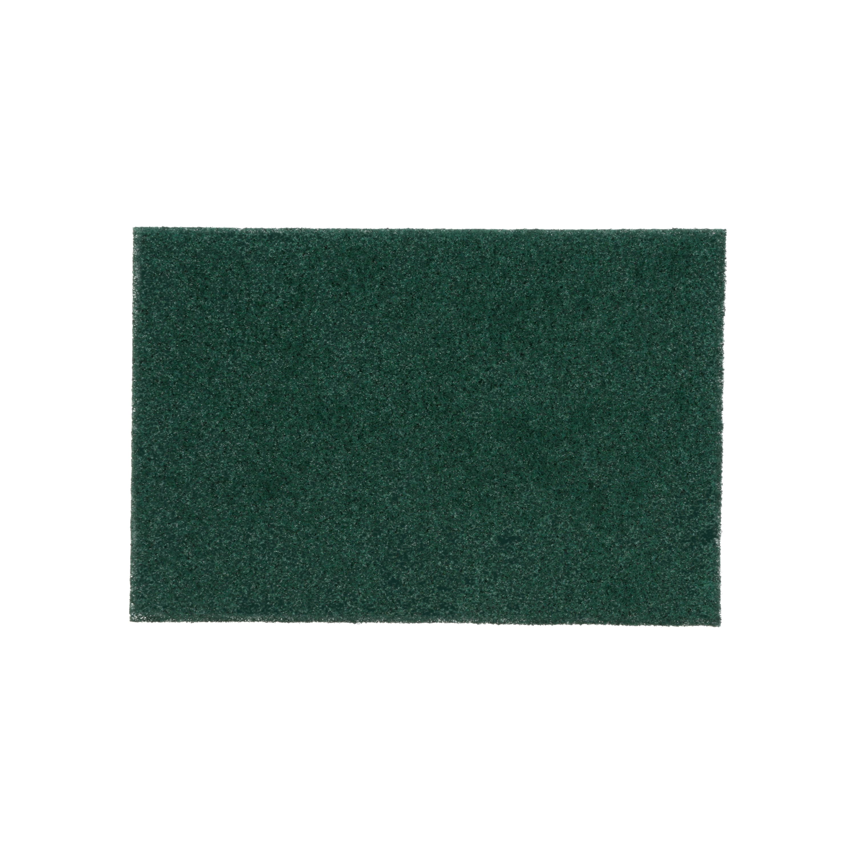 Scotch-Brite™ 96 General Purpose Scouring Pad 6X9 IN Med Duty Nylon Dk Grn Rect Dishwasher Safe 20 Count/Box 3 Box/Case