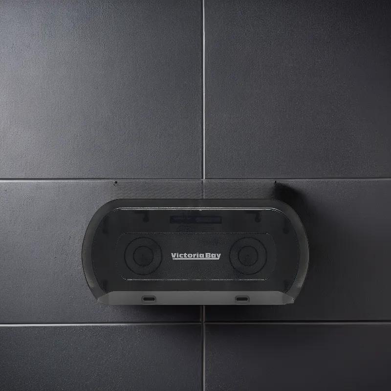 Victoria Bay Toilet Paper Dispenser Wall Mount Smoke 2-Roll High Capacity 1/Each