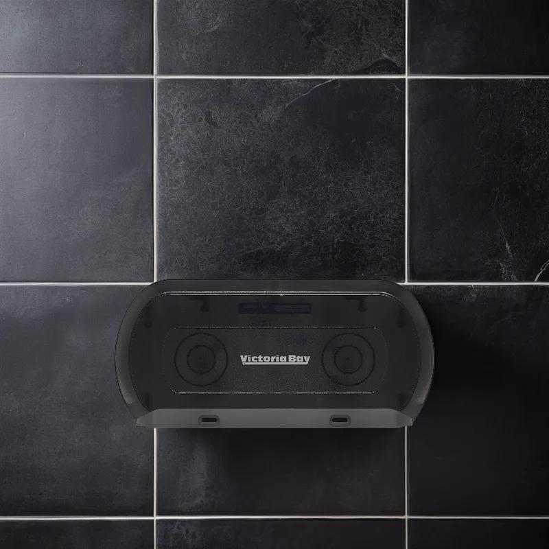 Victoria Bay Toilet Paper Dispenser Wall Mount Smoke 2-Roll High Capacity 1/Each