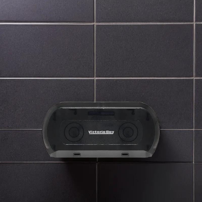 Victoria Bay Toilet Paper Dispenser Wall Mount Smoke 2-Roll High Capacity 1/Each
