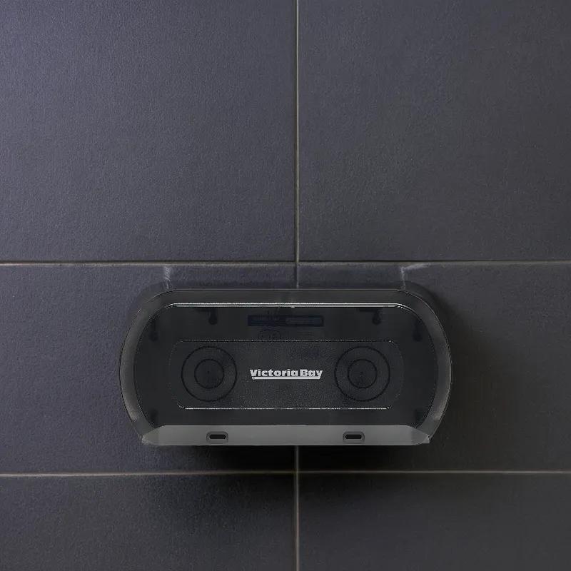 Victoria Bay Toilet Paper Dispenser Wall Mount Smoke 2-Roll High Capacity 1/Each