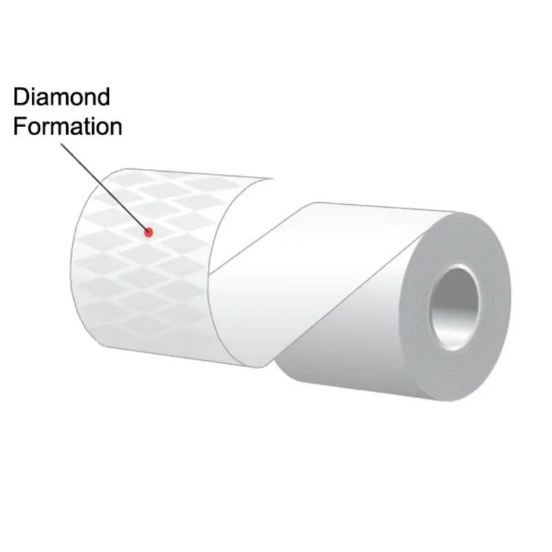 MAXStick® PlusD Thermal Paper Register Tape 3.125IN X170FT White Diamond Adhesive Linerless Sticky 32/Case