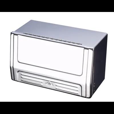Paper Towel Dispenser 7.5X6.25X12 IN Stainless Steel Wall Mount Silver Single Fold 1/Each