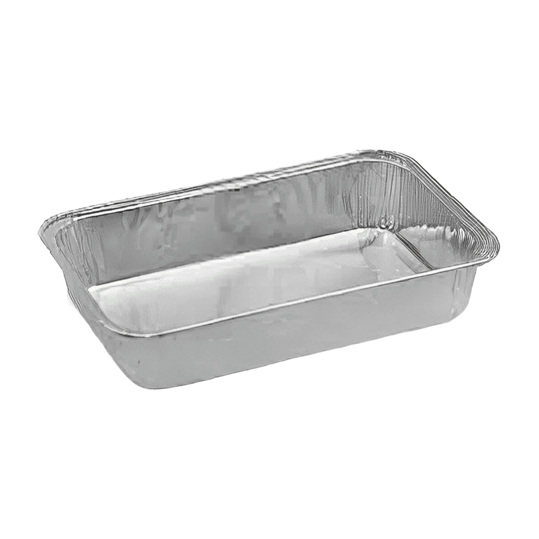 Casserole Take-Out Container Base 6.5X4.25X1.5 IN Aluminum Silver Rectangle 1000/Case