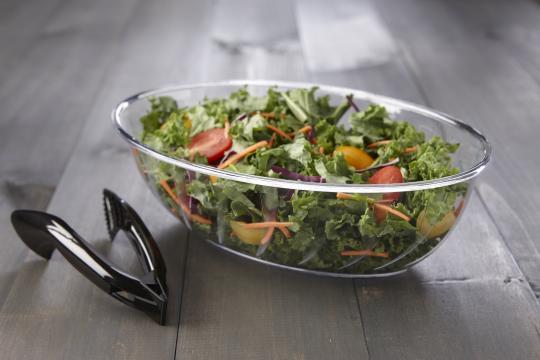 Luau Bowl 2 QT Plastic Clear Oval 50/Case