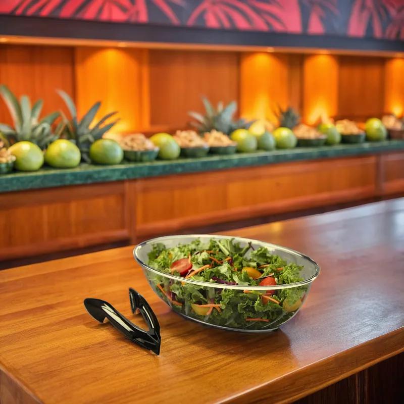 Luau Bowl 2 QT Plastic Clear Oval 50/Case