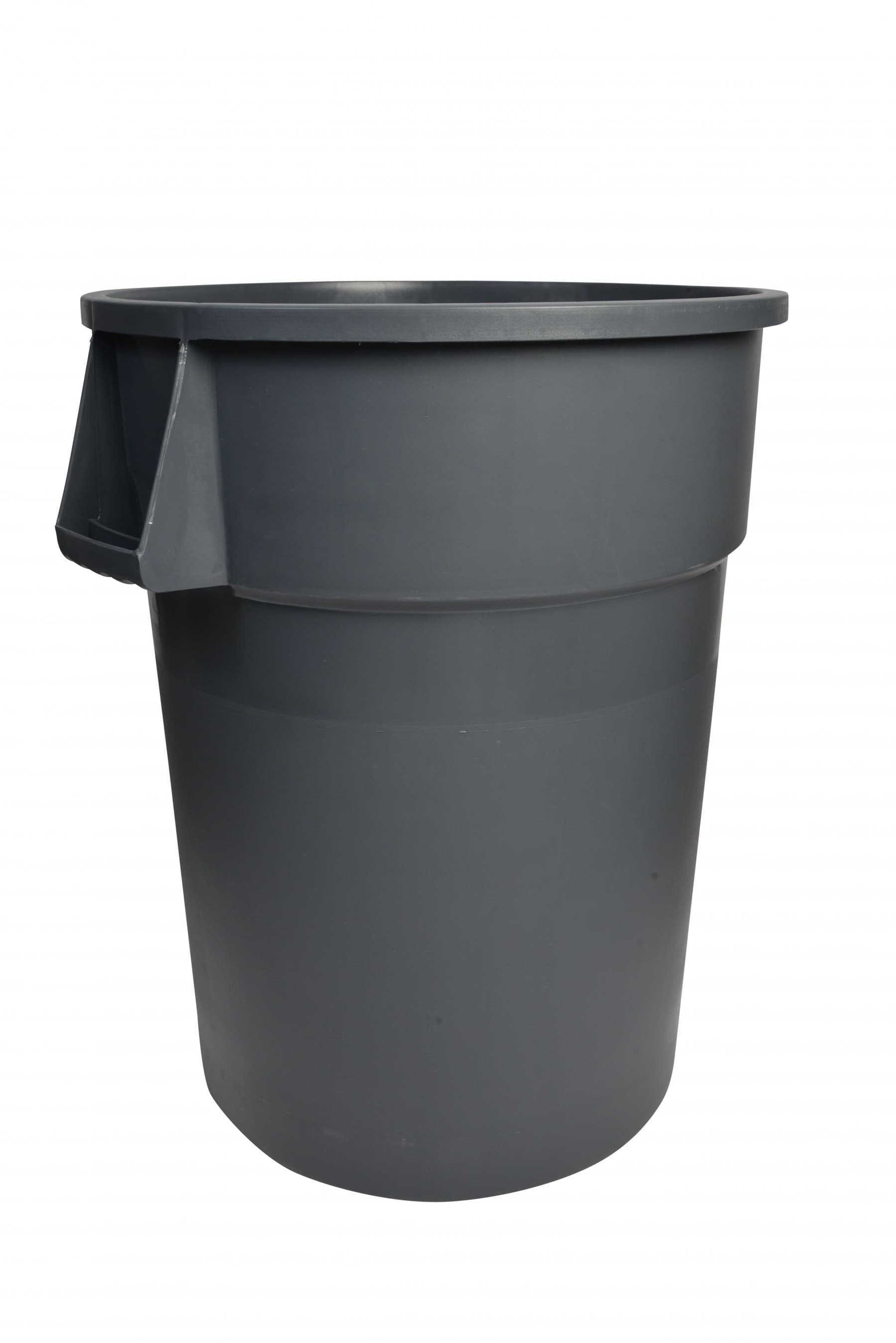 Trash Can 44 GAL 176 QT Gray Plastic 1/Each