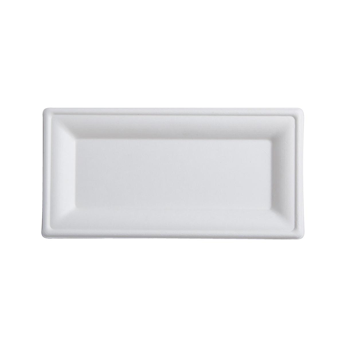 Plate 10X5 IN Pulp Fiber Rectangle 500/Case