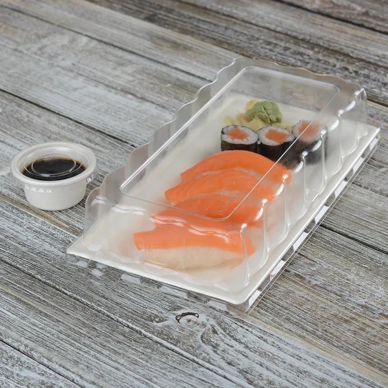 Lid 10X5 IN PET Clear Rectangle For Plate Unhinged 500/Case