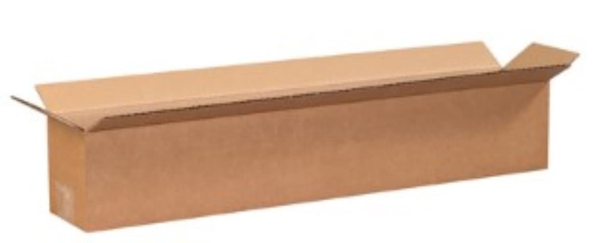 Regular Slotted Container (RSC) 24X4X4 IN Kraft Corrugated Cardboard 32ECT 1/Each