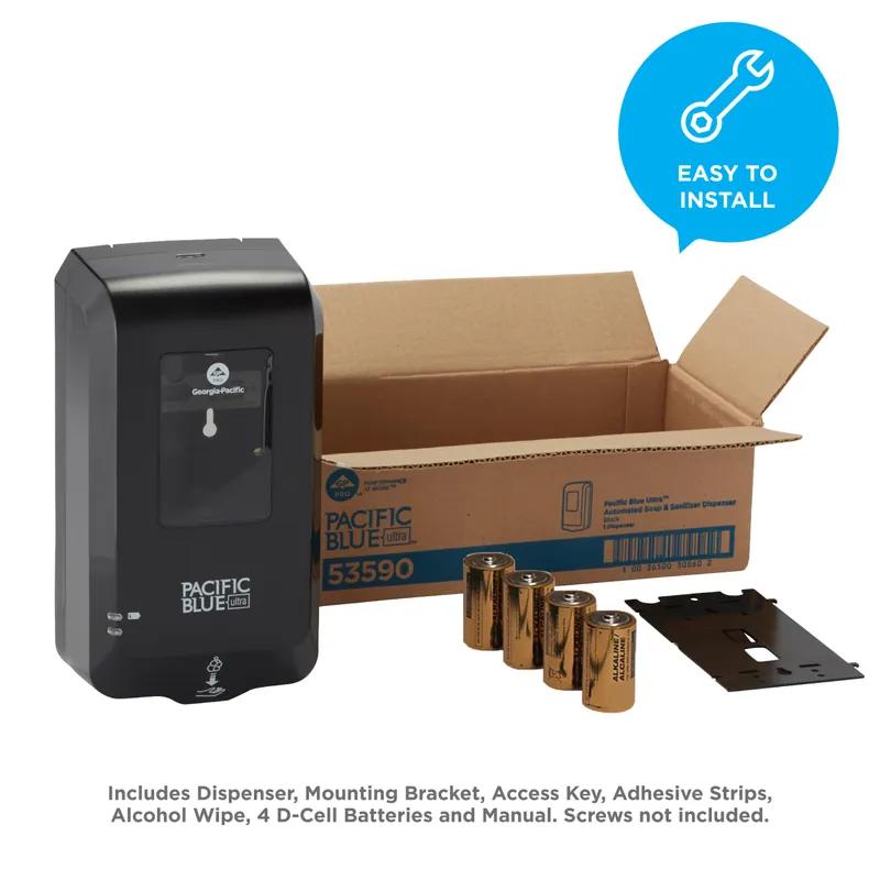 Pacific Blue Ultra™ Soap Dispenser 11.72X6.54X4 IN Black Automatic 1/Case