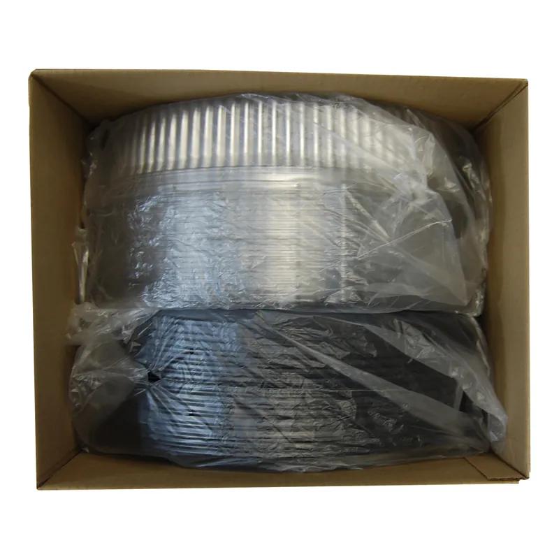 Serving Tray Base & Lid Combo With Dome Lid Large (LG) 18X4.13 IN PET Black Clear Round 25/Case