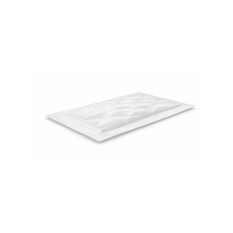 Dri-Loc® Meat Pad 3.3X5 IN Plastic Cellulose White Rectangle Absorbent 1500/Case