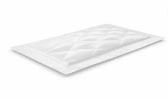 Dri-Loc® Meat Pad 3.3X5 IN Plastic Cellulose White Rectangle Absorbent 1500/Case