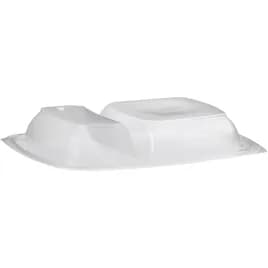 Lid Dome 11.13X8X1.88 IN 2 Compartment PP Clear Rectangle For Container 150/Case