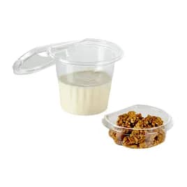 Fresh N' Sealed® Take-Out Container Insert 4 OZ 4X3X1 IN PET Clear Round 1440/Case