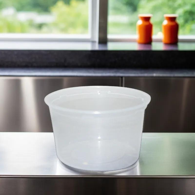 WNA Deli Container Base 16 OZ PP Clear Round 500/Case
