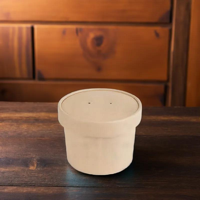 Victoria Bay Food Container Base & Lid Combo 12 OZ Paperboard Kraft Vented 250/Case