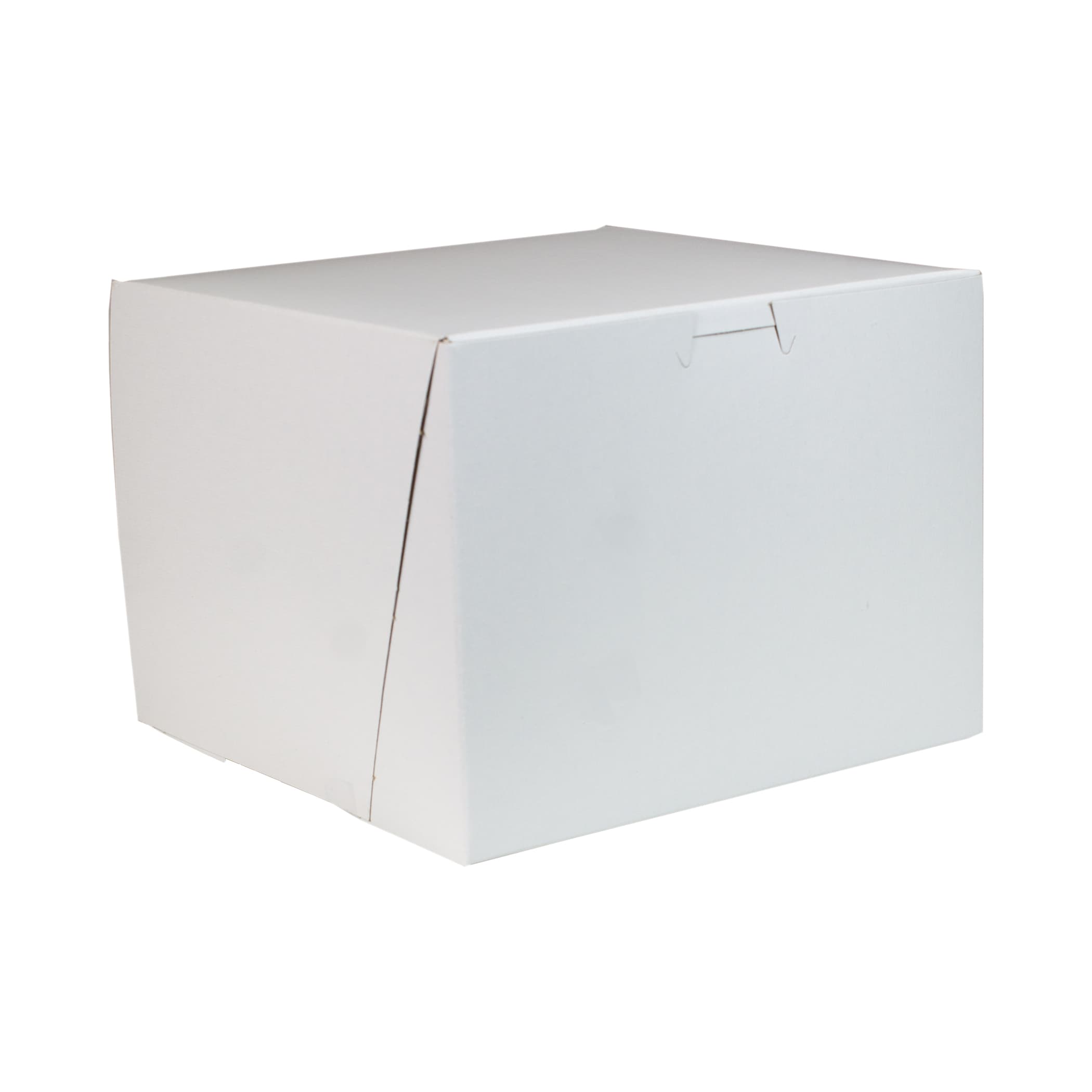 Bakery Box 8X8X6 IN Paperboard White Corner Lock 1-Piece 100/Bundle