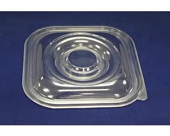 Lid Dome 11X11X1 IN PET Clear Square For Container 130/Case