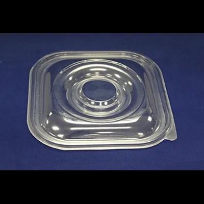 Lid Dome 11X11X1 IN PET Clear Square For Container 130/Case