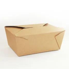 Bio-Pak® Take-Out Box Fold-Top 7.75X5.5X3.5 IN Paper Kraft 160/Case