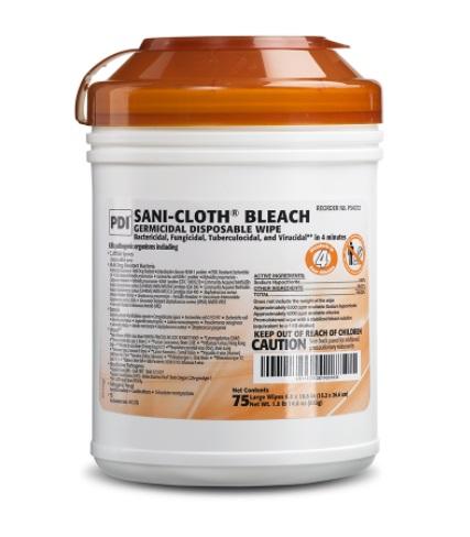 Sani-Cloth® Cleaning Wipe Extra Large (XL) Bleach 6/Case