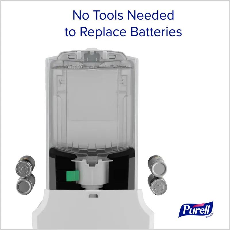 Purell® Hand Sanitizer Dispenser 1200 mL White ABS E2 Rated Wall Mount Touchless Lockable Battery Operated For CS6 1/Each