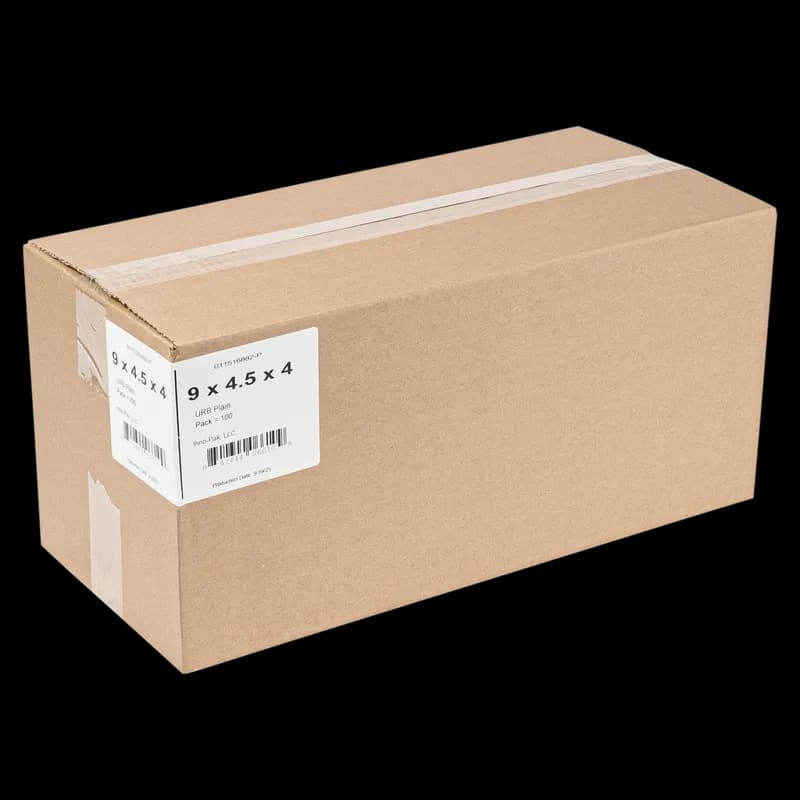 Donut Box 9X4.5X4 IN Kraft Waterfall With Window 100/Case