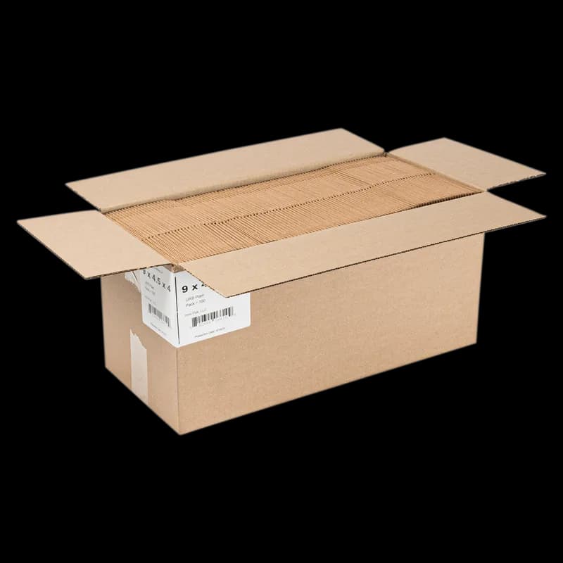 Donut Box 9X4.5X4 IN Kraft Waterfall With Window 100/Case