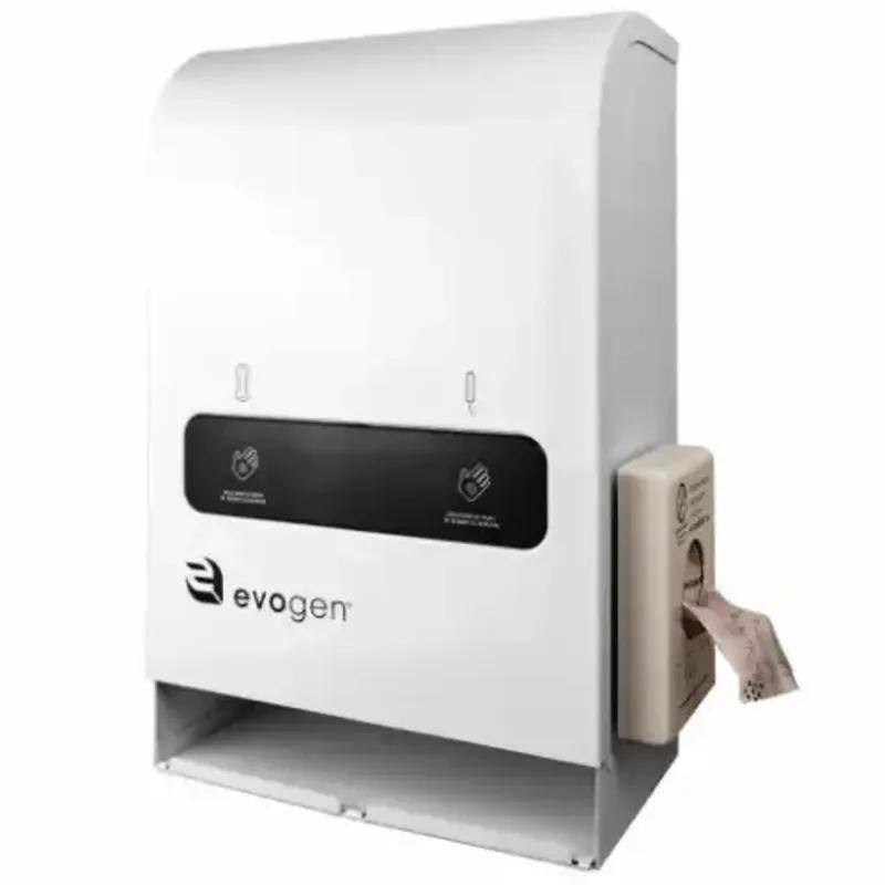EVOGEN Tampon & Pad Dispenser White No Touch Cleaning Dual Vend 1/Each