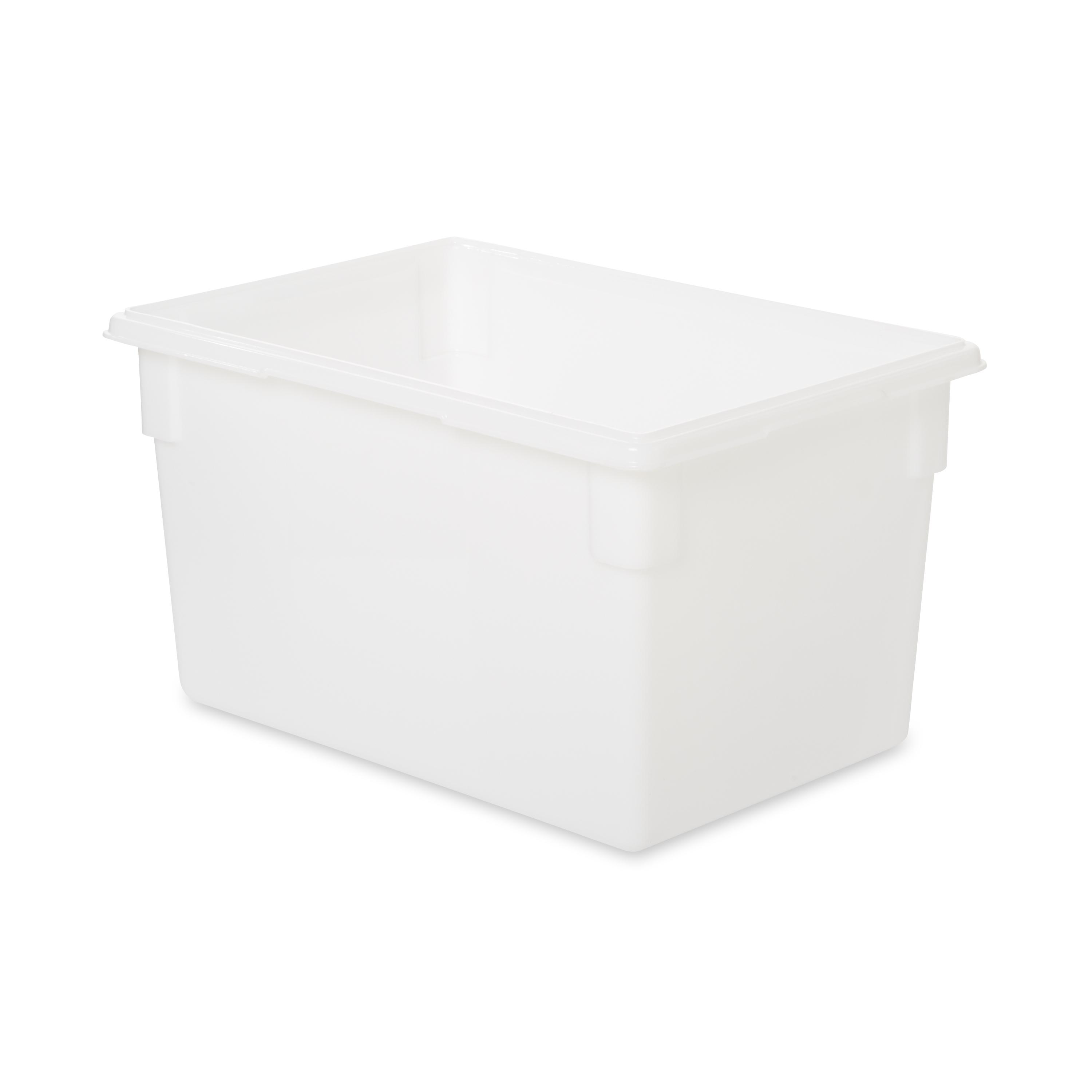 Food Storage Box 18X26X15 IN White HDPE Food Safe 6/Case