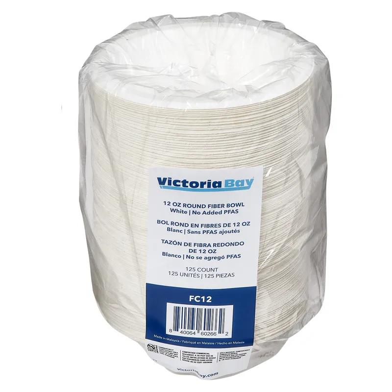 Victoria Bay Bowl 12 OZ Pulp Fiber White Round 1000/Case