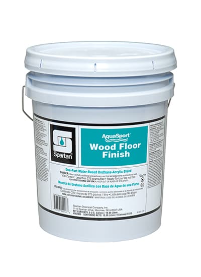 AquaSport® Wood Floor Finish 5 GAL RTU 25% Solids Water-Based Polyurethane-Acrylic 1/Pail