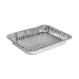 Steam Table Pan 1/2 Size 84 OZ Aluminum Silver Shallow Full Curl 100/Case
