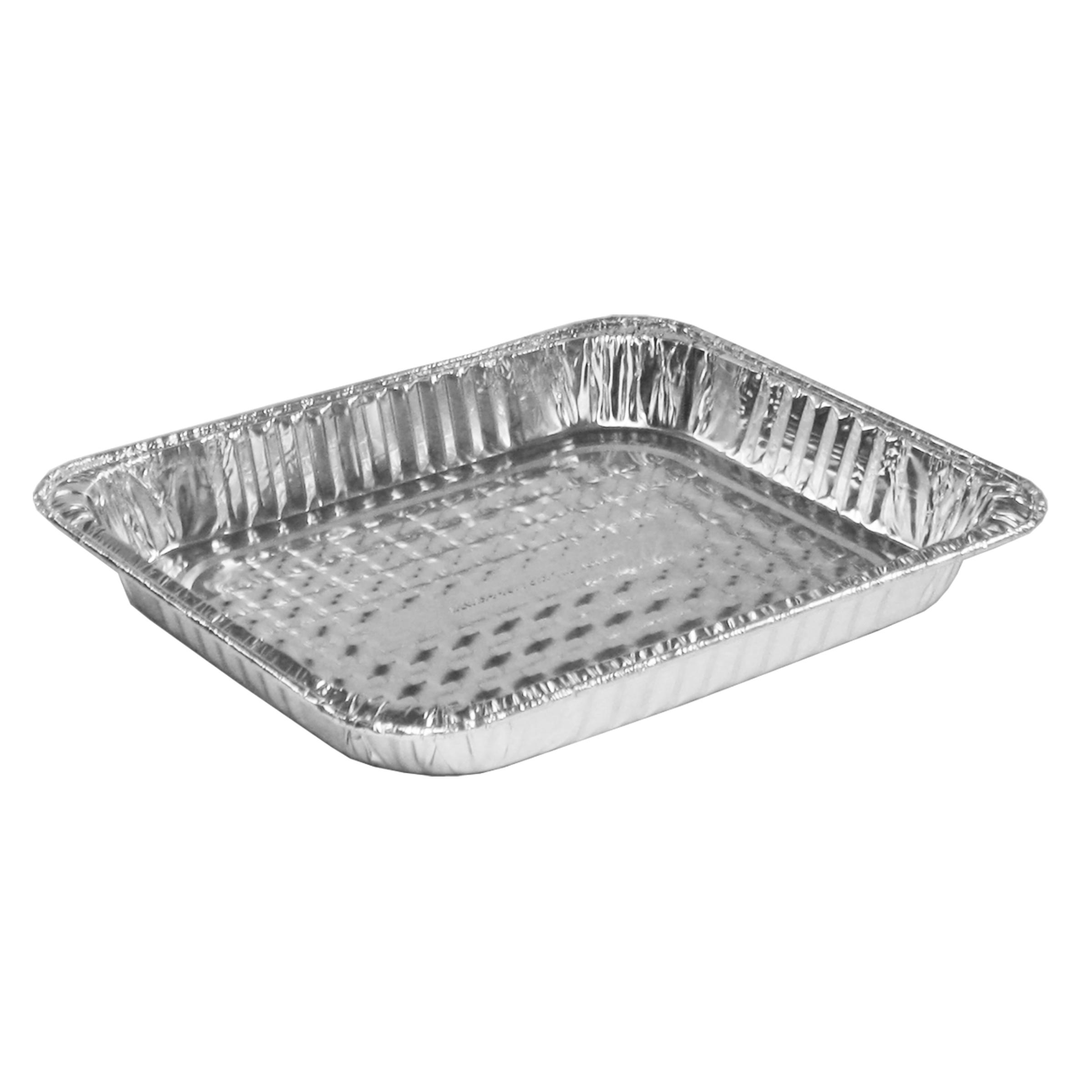 Steam Table Pan 1/2 Size 84 OZ Aluminum Silver Shallow Full Curl 100/Case