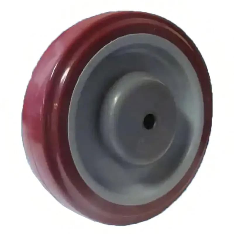 Replacement Cart Wheel Red 5 Inch Non-Marking 1/Each