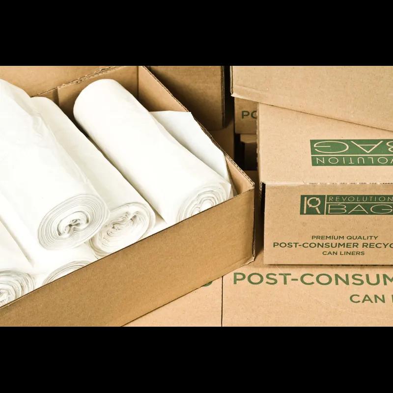 Can Liner 43X47 IN 40-45 GAL Clear LLDPE 1.1MIL 100/Case