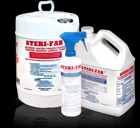 Steri-Fab® One-Step Disinfectant 1 GAL Multi Surface RTU Germicidal Mildewcidal Bactericidal Insecticidal 4/Case