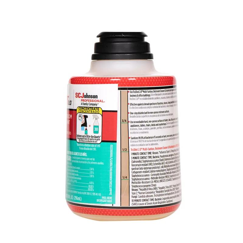 TruShot 2.0® Marine Restroom Cleaner One-Step Disinfectant 10 FLOZ Multi Surface Concentrate Bactericidal 4/Case