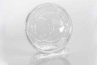 Fresh N' Sealed® Bowl & Lid Combo With Flat Lid 24 OZ PET Clear Round Hinged 240/Case