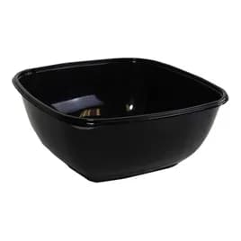 Catering Bowl 160 OZ PET Black Square 50/Case