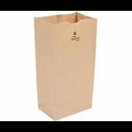 Grocery Bag 6.125X4.167X12.438 IN Paper #8 Brown 500/Bundle
