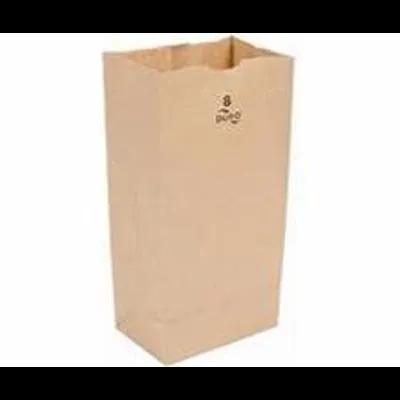 Grocery Bag 6.125X4.167X12.438 IN Paper #8 Brown 500/Bundle